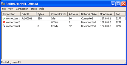 BARR/CHANNEL Offload Window