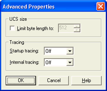 Advanced Properties Dialog Box